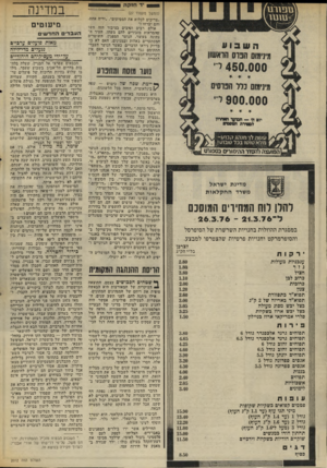 העולם הזה - גליון 2012 - 24 במרץ 1976 - עמוד 32 | יד חז ק ה (המשך מעמוד )27 ״צריכים לכלוא את המסיתים״ ,״יריד, אחת. והם יברחו.׳״ אולם רבים וטובים בציבור הזה חשו שהמראות מזכירים להם משהו. העיר ה נ תונה בעוצר,