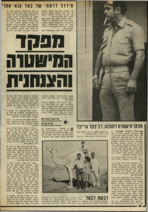 העולם הזה - גליון 2018 - 5 במאי 1976 - עמוד 28 | מיו דו דרמתי של בעל קנאי אחו מה (״הכושי״) כהן 38 הכושי, המכונה כך בשל עזרו השחום, הנמנה אף הוא עם הדמויות המוכרות ברחובות. הכושי התימני הוא מוסכ׳ניק ידוע. נראה
