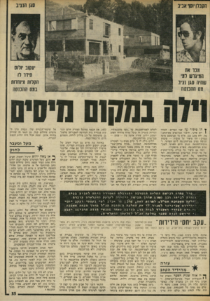 העולם הזה - גליון 2019 - 12 במאי 1976 - עמוד 35 | ן• הו סיפור?{ל שיני חברים: האחד 1יזם פרטי, והשני סגך נציב מס־ר,הכנסה. ולא סתם סגן, אלא מי שכימעט מונה כנציב ! זהו סיפור על טובות — טובות שעשה נציב מס־ההכנסה
