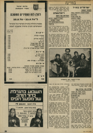 העולם הזה - גליון 2021 - 26 במאי 1976 - עמוד 57 | במדינה ישראלים בחו״ל הנמדנר הבמ אי הפגתד־השחור הישראלי עושה בגיו־יודק מה שלא הצלהי לעשות בישראל בישראל היר. מוני יקים ״פנתר שחור״. הוא ניסה להוכיח, הלכדדלמעשח,