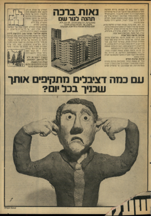 העולם הזה - גליון 2026 - 30 ביוני 1976 - עמוד 3 | במבט ראשזן נראו לך השמים בדירה החדשה נחמדים ומנומסים. אבל לא עבר זמן רב נגר שהתגלתה האמת וקשה היה לך לאהוב את שכניך. הרעש הבלתי נסבל, ההזנחה בחדר המדרגות ־
