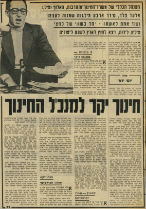 העולם הזה - גליון 2032 - 11 באוגוסט 1976 - עמוד 29 | המנהל הנרד׳ שר משוד־החינורוהתוסת, האלו ו?מיד). ארעד נ רו, סי ד ו או ב ע ודלגו ת שמנות ועצ מו ועוד אחת לאש תו -יהד ב שווי של כחצי מיליון לידות, ויצא לחוץ לארץ