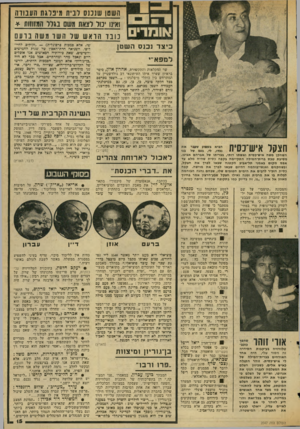 העולם הזה - גליון 2047 - 26 בנובמבר 1976 - עמוד 15 | השטן שנכנס לני! 1 1דפוגתה ענוו ה ואינו יכו ל לצאת גשם נ גו ר הגהה ת * כובד הואש שר השו משה בועס כיצד נכנס השט! למפא״י חצקל איש־כסית ״;,א ע! השחקן משה איש״כסית