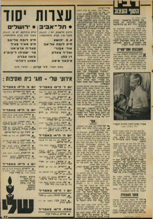 העולם הזה - גליון 2067 - 13 באפריל 1977 - עמוד 23 | כידי רעייתו. השאלה אינה, איסוא, מה אידע ליצחק רבץ, אלא מה עשתה לאה. (המשך מעמוד ) 16 כלי מיפלגה אי-אפשר לשלוט כמישטר דמוקרטי. כל מנהיג דמוקרטי גדול הוא גם