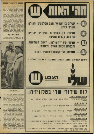 העולם הזה - גליון 2069 - 27 באפריל 1977 - עמוד 38 | ה ד מו ק ט טו ר 1 (המשך מעמוד )17 בה״א־הידיעה. השקפותיו במרבית הנוש אים רדודות עד להחריד, ברמה של קורא המאמרים הראשיים בעיתון־ערב — אוסף בנאלי של מליצות שדופות