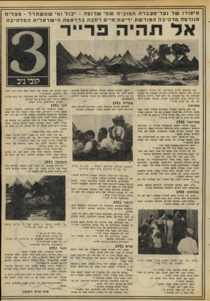 העולם הזה - גליון 2071 - 11 במאי 1977 - עמוד 19 | סיפו רו שלנער ־ מעברההמוכיחש מי שרוצה ־ י בו ל ומי שמשתדל -מצליח פ נו רמהמרהיבההפורשתי רי ע ת־ חיי םרחבהבדראמההישראליתהמלהיבה אל ת הי ה פ דיי ה קובי ניב אבו