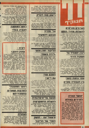 העולם הזה - גליון 2073 - 25 במאי 1977 - עמוד 2 | חלקה בתקציב־הבחירות של המערך. במיפלגת העבודה קיוו כי אחרי הבחירות ניתן יהיה להחזיר למפ״ם הלוואות אלה, מכספי מימון־הבחירות הממלכתי. עתה, משנקלעה מיפלגת העבודה