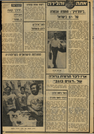 העולם הזה - גליון 2080 - 13 ביולי 1977 - עמוד 21 | לקנות עונות סנואיס! ״ביזנס־חיק״ :תוספת אבטלה של >־׳ל 5בי התעשייה הישראלית עומדת לפני אתגר שיהפוך 5מכוח-העבודה הישראלי למובטלים — כך כותב שבועון־העסקים האמריקאי