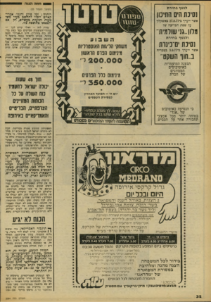 העולם הזה - גליון 2084 - 10 באוגוסט 1977 - עמוד 32 | חחה הגנה לנשף ב חי ר ת (המשך מעמוד )25 ]סיכת הים התיכון רותיה: וכד סיוע והגנה אמריקאיים יוכדו דההשכ כעדי מש מעות ותועלת מעשיים, רק אם יתבטאו כתוספת כזו. אשר