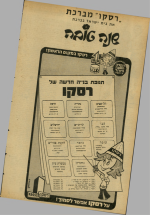 העולם הזה - גליון 2088 - 7 בספטמבר 1977 - עמוד 28 | ב מ7ן 1ם הרא שח נהריה (רמת־אניב) מול נווה״אגיבים דירות־יוקרה ( 4 ,3י״ 5חדרים (ליד תחנת ״אגד״) דירות״רווחה ; 3ו־ 4חדרים וחנויות ״נית־גדל״ וילות הניתנות להגדלה