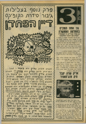 העולם הזה - גליון 2094 - 19 באוקטובר 1977 - עמוד 17 | פרר, נוסף 2ו 3לילו/ 1 גיג/ר סיד רתה^ /מי^ ס 76 אחוז תומכים בהחלטת הממשלה 68 אחוז סבורים כי הממשלה תצדק אם תשנה החלטתה רוב גדול של האובלוסיה הבוגרת 76.30/0 סכור
