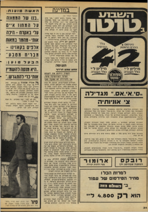 העולם הזה - גליון 2109 - 1 בפברואר 1978 - עמוד 34 | במדינה מינימום הפרס הר איון כלל הפרסים מי ליון ד״י מי לי תדי כולל העברה כולל העברה המועצה והסדר ההיסורים בספורט ״ס/אי-אס ״ נוגגדילה צ אוניותיה שתי האוניות
