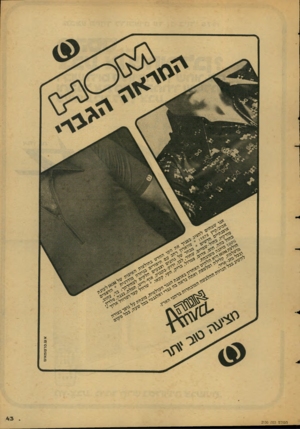 העולם הזה - גליון 2130 - 28 ביוני 1978 - עמוד 43 | ה טו ל ס הזה