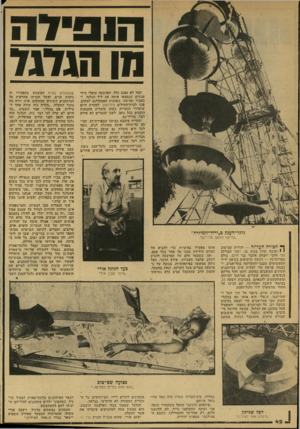 העולם הזה - גליון 2132 - 12 ביולי 1978 - עמוד 42 | הו פ 7 -ה חן הגדגד הסל לא נפגע כלל. הארבעה טופלו בידי אנשים שנמצאו אותה עת ליד הגלגל, ו כעבור זמן־מה׳ כשהגיע האמבולנס למקום, פונו לבית־החולים בילינסון. למחרת