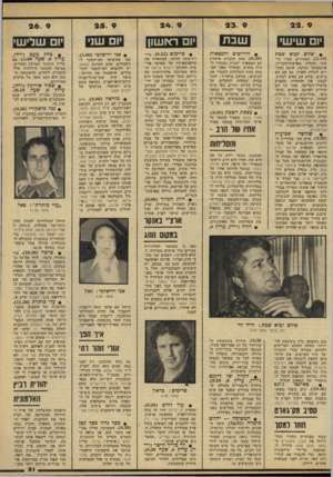 העולם הזה - גליון 2142 - 20 בספטמבר 1978 - עמוד 51 | 23. 9 22. 9 שב ת •ורא שון • חידושים והמצאות • פרימוס 6.32 סיד- •רת־:מיתיח הדשה, המתארת את הריפתקאותיו, של קארטר פרימוס, השחקן רוברט בראון, ש הוא ותערוכת