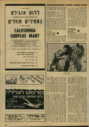 העולם הזה - גליון 2144 - 4 באוקטובר 1978 - עמוד 41 | אסקוט בסביון (המשך מעמוד )31 במקום הראשון במיקצה ילדים עד גיל .14״רוכב צריך מגפיים, כובע ושוט,״ גילתה הנערה דקת הגו, בקשיחות המתאימה לרוכבי המערב־הפרוע .״אם