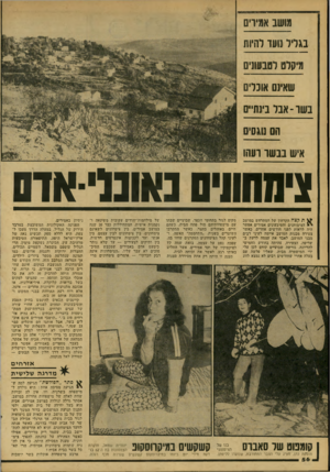 העולם הזה - גליון 2157 - 3 בינואר 1979 - עמוד 56 | מושב אמירים בגדיו נועד והיות מיקום וסבעונים שאינם אובדת נ שו -א בו בינתיים הם נוגסים איש בבשר רעהו צי ח הווי סנאונוי -אדס ^ ת קצה הקרחון של המתרחש במושב