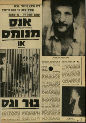 העולם הזה - גליון 2165 - 28 בפברואר 1979 - עמוד 64 | מיהו שלמה לב־עמ׳ ,האיש שהביל אימתו על;נשות תיל־אביב ושהפך אגלה היה ־ עז שנתפס או שלמה לב־עמי בבית־המיכ&ט ״לא הייתי מרגיש כמו גבר בבית אנס המנומס, האנס האדיב,