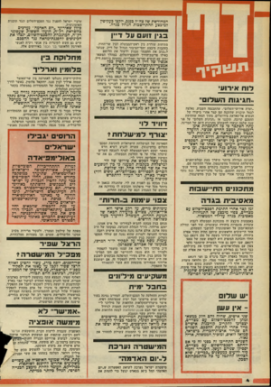 העולם הזה - גליון 2168 - 21 במרץ 1979 - עמוד 4 | המחודשת של צה״ל בנגב, יוקצו בעקיפין למיכצע ההתיישבות הגדול כגדה. פגין זועם נול ד״ן מתיחות שוררת בין ראש״הממשלה לבין שר־החוץ, בעקבות מיבצע יחסי־הציבור הגדול של