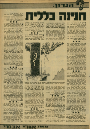 העולם הזה - גליון 2171 - 11 באפריל 1979 - עמוד 37 | חויוה בלליח ף* רגע זה, לא שילמה עדיין ישראל אף את המיקדמה הקטנה ביותר על־חשבון מחיר־השלום. היא לא נסוגה עדיין ממילימטר אחד של אדמת־סיני. היא לא שילמה אף אגורה