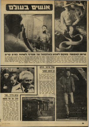 העולם הזה - גליון 2174 - 1 במאי 1979 - עמוד 26 | טרומן ק אפו טה: ב מ קו םלט בו עבאלכהול או מעדיף ל ש חו ת ב מי ם קרי ם הסופר האקסטרוואגנדי הזה, שתאוות הפירסום הביאה אותו אפילו למישחק, מצחיק למדי בסרט חמישה