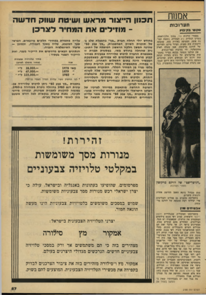 העולם הזה - גליון 2186 - 25 ביולי 1979 - עמוד 57 | אמנוח ת ע רו כו ת סקוטי ב קי סץ מאחרי קולנוע הוד, מתור חלון־ראווה, השייך לגלריה גיא הצעירה, ניבטת תמונת אשה, העטופה באדרת כהה, שהבעה דרמתית עזה בפניה. הציור