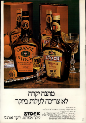 העולם הזה - גליון 2193 - 12 בספטמבר 1979 - עמוד 2 | אריאל מה להביא הפעם? אם אתם מחפשים משהו מיוחד, מתאים לכל ארוע ולכל כים, תנו במתנה ליקר של שמוק: ליקר אמר טו-30-ז 0י-)^ 611 ליקר השקדים הפופולרי, או ליקר 8 10