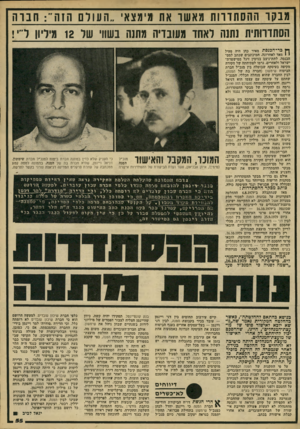 העולם הזה - גליון 2213 - 30 בינואר 1980 - עמוד 55 | מבקו ההס תד ה ת מא שו את מימצא ״העולם הזה חבוה הסתדרותית נתנה לאחד מעובדיה מתנה בשווי של 12 מיליון ל״י! ך ן כר־ הכנסת מאיר קהו היה פעיל 1 1מאד לאחרונה.