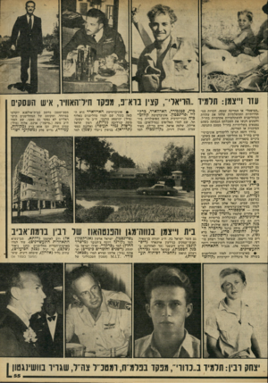 העולם הזה - גליון 2215 - 13 בפברואר 1980 - עמוד 55 | עזר וייצמן: תלמיד..הריאלי״ ,קצין בוא־־פ, מפקד חידהאוויו, איש העסקים ״המיפעל״ או המדינה עצמה. חברות הס- תדרותיות וממשלתיות שלחו את עתודת המחליטנים להשתלמויות
