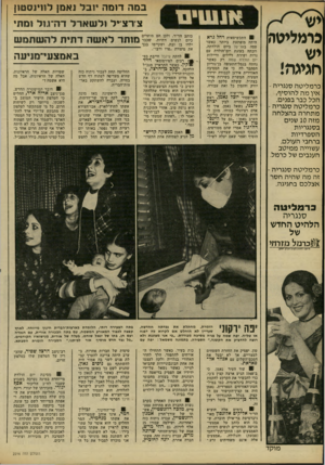העולם הזה - גליון 2216 - 20 בפברואר 1980 - עמוד 24 | במה דומה יובל נאמן לחינסטון צ־רצייל ולשארל דה־גול ומתי כרמ לי ט ה יש חגיגה! כרמליטה סנגריה - אין מה להוסיף, הכל כבר בפנים. כרמליטה סנגריה ־ מתחרה בהצלחה מזה 10