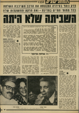 העולם הזה - גליון 2218 - 5 במרץ 1980 - עמוד 15 | בוק נוסו נסיורה המנתחת את הדנב השינבה השרטת בנר תחומי החיים במדינה -נאת הוקע !ההשקטת שרה השביתה טוא חיתג ן< הו הפרק האחרון בסידרה זו, שניסן תה לעמוד על זהותם