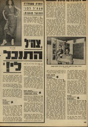 העולם הזה - גליון 2218 - 5 במרץ 1980 - עמוד 42 | (המשך מעמוד )41 וריקני, ממלא לפחות את הציפיות מנקודת מבט אחרת. הוא מכיל כמה סצינות מיו נועזות במייוחד, בין זמר הפופ לשעבר ארט גארפונקל לשחקנית תרזה ראסל (אשתו