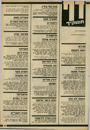 העולם הזה - גליון 2219 - 12 במרץ 1980 - עמוד 29 | בגין נז ר פידין ראש־הממשלה, מנחם בגין, נזף בסגנו הפרופסור ייגאל ידין, על התבטאויותיו של ידין כנגד מינויו של יצחק שמיר לתפקיד שר־החוץ. כעיקכות נזיפה זו, שהוגדרה
