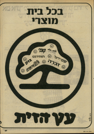 העולם הזה - גליון 2229 - 20 במאי 1980 - עמוד 27 | בכל בית צ