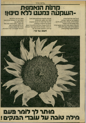 העולם הזה - גליון 2230 - 28 במאי 1980 - עמוד 9 | מודעת שרות׳ קרנות הנאמנו ת ה שקעה נמעט ללא ימן! לא כל אחד יבול וגם לא צריך להתעסק יום יום בשערי הבורסה, המניות יורדות, איגרות החוב עולות ולהיפך... קניית תעודות