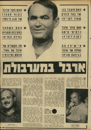 העולם הזה - גליון 2240 - 6 באוגוסט 1980 - עמוד 36 | * האם הועבר בזו של בעל פונדק ש או ללק ויי ה? האם הקר אובר בתנו 1׳ מעצרו של סגן פירטו? * האם קי בל ארבל כ ו טי ס ט! י ס!1 ל ח*ץ־ל!אוץ? השתהו האם במסיבות סועדות