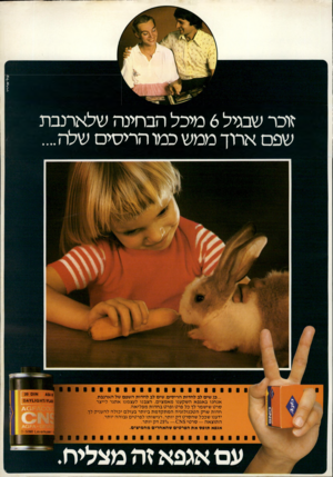 העולם הזה - גליון 2245 - 10 בספטמבר 1980 - עמוד 70 | טל־ארויו זוכר שבגיל 6מיכל הבחינה שלארנבת שפם ארוך ממש כמו הריסים שלוז... ...כן. שים לב לחדות הריסים. שים לב לחדות השפם של הארנבת. אנחנו באגפא השקענו מאמצים.
