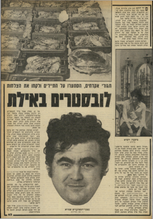 העולם הזה - גליון 2251 - 22 באוקטובר 1980 - עמוד 63 | רד הוקס הוא איש טלוויזיה אנגלי, •י* שעבר כבר כמה מילחמות וחווה חוויות עיתונאיות רבות. הוא הגיע לישראל יחד עם עוד חמישה אנשי טלוויזיה של הבי־בי־סי, כדי לחפש