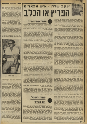 העולם הזה - גליון 2251 - 22 באוקטובר 1980 - עמוד 64 | הורוסקופ יעקבשרת /איש ממאד ים הנויץ או הכלב אי־אפשר לכפור בעובדות חותכות• שיטת ״או הפריץ או הכלב״ ממשיכה לעבוד ולאפשר לעם שהורגל בחיים מהיום למחר, מהיום למחר,