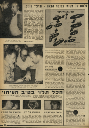 העולם הזה - גליון 2254 - 12 בנובמבר 1980 - עמוד 32 | געייה של מצע ף* שה דיין מהווה דמות־מפתח בחיי׳ שוביהם של השר יגאל הורביץ וח״כ זלמן שובל. בכנס במה האחרון אמר דברים שניתן לפרשם כהסכמה על־תנאי להליכה לבחירות. …
