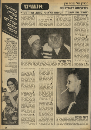 העולם הזה - גליון 2259 - 17 בדצמבר 1980 - עמוד 29 | בבו״ן של געמת אץ בית־שיבווש לגברים וזה א11 ווים העמיד את סמנכ״ל הביטוח הלאומי במצב עדין למדי | אבשלום רובין, מפיק פסטיבל שירי הילדים נענה גם הוא לזעקתם של