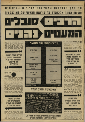 העולם הזה - גליון 2262 - 7 בינואר 1981 - עמוד 9 | על סמך הנותרותהמופיעותמוי יום בעיתונים מוכיחה אסתר אלכסנדר מה ניח שה האמיתי שר האינפלציה וסף כותרות העיתונות מדבר בעד י עצמו. הכותרות שייכות לעיתונים שונים׳