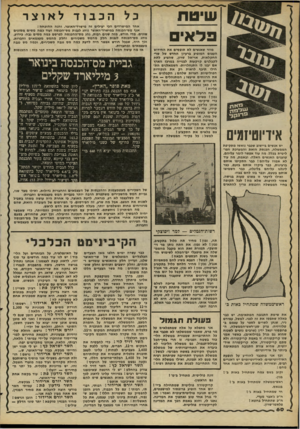 העולם הזה - גליון 2267 - 11 בפברואר 1981 - עמוד 60 | שיטח פלאים אידיוטיזמים מוזר שאנשים לא תופסים את החידוש העצום המופיע ברעיון החדש של שד החקלאות, אריאל שרון, שהציע לתת לקבלנים קרקעות לבנייה במרכז הארץ אם יבנו