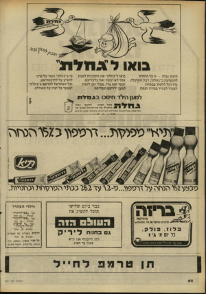 העולם הזה - גליון 2267 - 11 בפברואר 1981 - עמוד 62 | חינוך ג בו ה -זו כל תו חלת להג שימה ב״גחלת״ ,רבה ה תו על ת. נו חוקללח סו ך בב ט חון לצעוד ל ע תי ד בכיוון הנ כון. בו או ל״גחלת״ אתה תו כני ת לאמץ אחר ל א יע שה