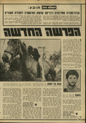 העולם הזה - גליון 2269 - 25 בפברואר 1981 - עמוד 38 | העוצס ר 1ה תובע ועדת־חקירה ממלכתית לבדיקת שיטות המישטרה לחקירת חשודים אופנת ברנס שלטת כרגע גאמצעי־התיקשורת. גכל יום מתגלה פרשה חדשה בדבר שוטרים שנקטו כשיטות