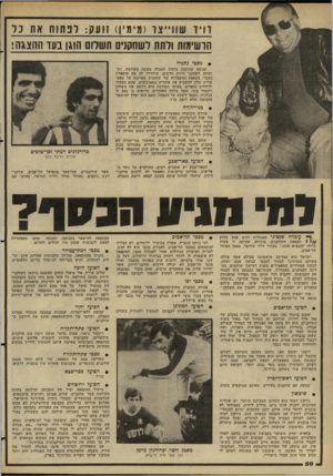 העולם הזה - גליון 2273 - 25 במרץ 1981 - עמוד 48 | דויד שוו ״ צו( מי מין) זועק: לנ ת חו את ביר הרשימות ולתת לשחקנים תשלום הוגן בעד ההצגה! מכבי גת;יה קבוצה שכיכבה בראש הטבלה בעונה הקודמת, ושי זקוקה לשחקני חיזוק