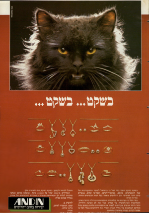 העולם הזה - גליון 2274 - 1 באפריל 1981 - עמוד 23 | בשקט בשקט הפכו בתי הכל בו בישראל למוקד ההתעניינות של ענף התכשיטים. בשקם, במשביר־לצרכן, ובכל־בו שלום, נמכרים כיום יותר תכשיטי זהב ויהלומים מאשר בכל חנות תכשיטים