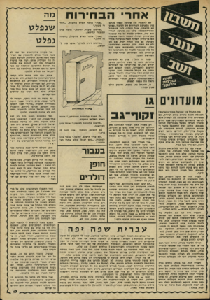 העולם הזה - גליון 2278 - 29 באפריל 1981 - עמוד 17 | א חרי ה ב חי רו ת פ דננן ב• לא להאמין מה שעושה עכשיו מנחם בגין במערכת הבחירות של הליכוד. פשוט לא להאמין, אבל עובדה• לפני שהתחיל ראש״הממשלה שלנו את מערכת