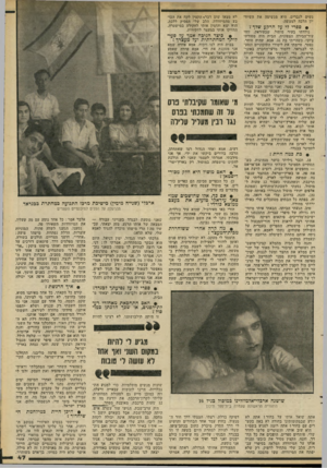 העולם הזה - גליון 2280 - 13 במאי 1981 - עמוד 48 | נשים לגברים, היא מגשימה את השיור יון הלכה למעשה ספרי לי עד הרקע שלך ז נולדתי בעיר מוסול, שבעיראק. זוהי עיר־הבירה הצפונית. הבית היה מסורתי ציוני. כשהייתי בת ,16