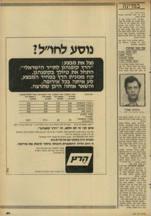 העולם הזה - גליון 2282 - 27 במאי 1981 - עמוד 60 | במדינה (המשך מעמוד )56 ביים עד תום ההליכים פטיים בתיק. הסניגור, דרור מקרין, פנה ל שופט והסביר את עברם של הנא שמים. הוא הצטער על כי המיש- טרה עצרה דווקא שני